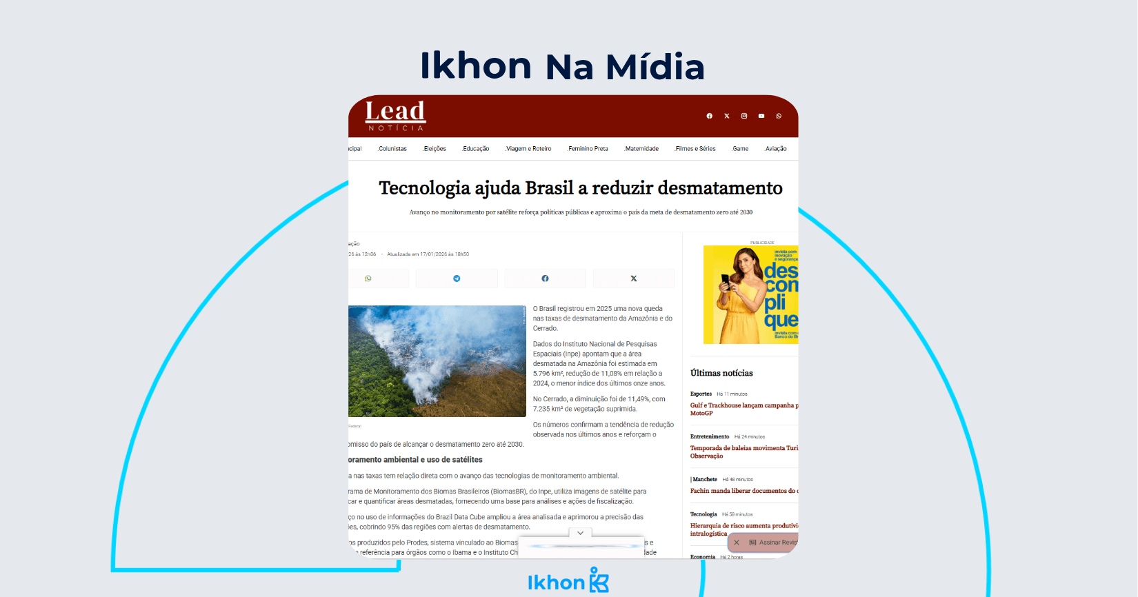 Tecnologia ajuda Brasil a reduzir desmatamento